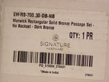 Signature Hardware Marwick Model 287483 Passage Door Knob Set w 2-3/8" Backset