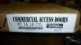NTL1616 16" x 16" White Locking Steel Access Panel w/key 16 gauge steel