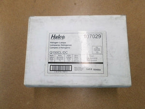 Discount clearance closeout open box and discontinued Halco | Lot of 10 Halco Q150CL/DC Halogen Lamps