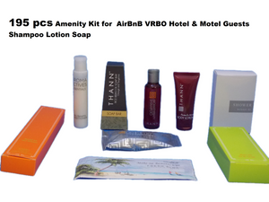 Discount clearance closeout open box and discontinued Rental HQ Guest Amenities | Amenity Kit (195 pcs) for AirBnB VRBO Hotel & Motel Guests Shampoo Lotion Soap