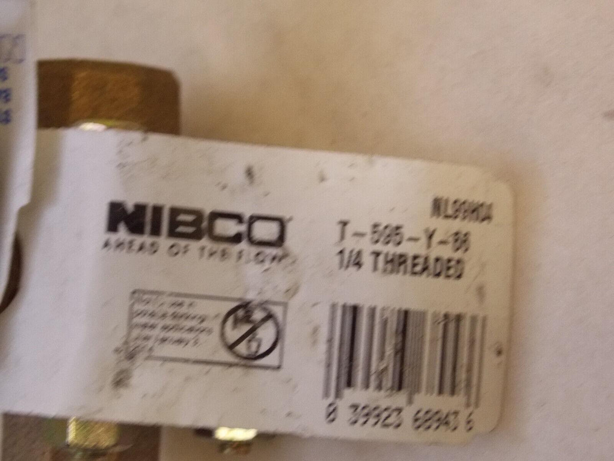 NIBCO T595Y66 3Piece 1/4" Bronze Ball Valve Full Port