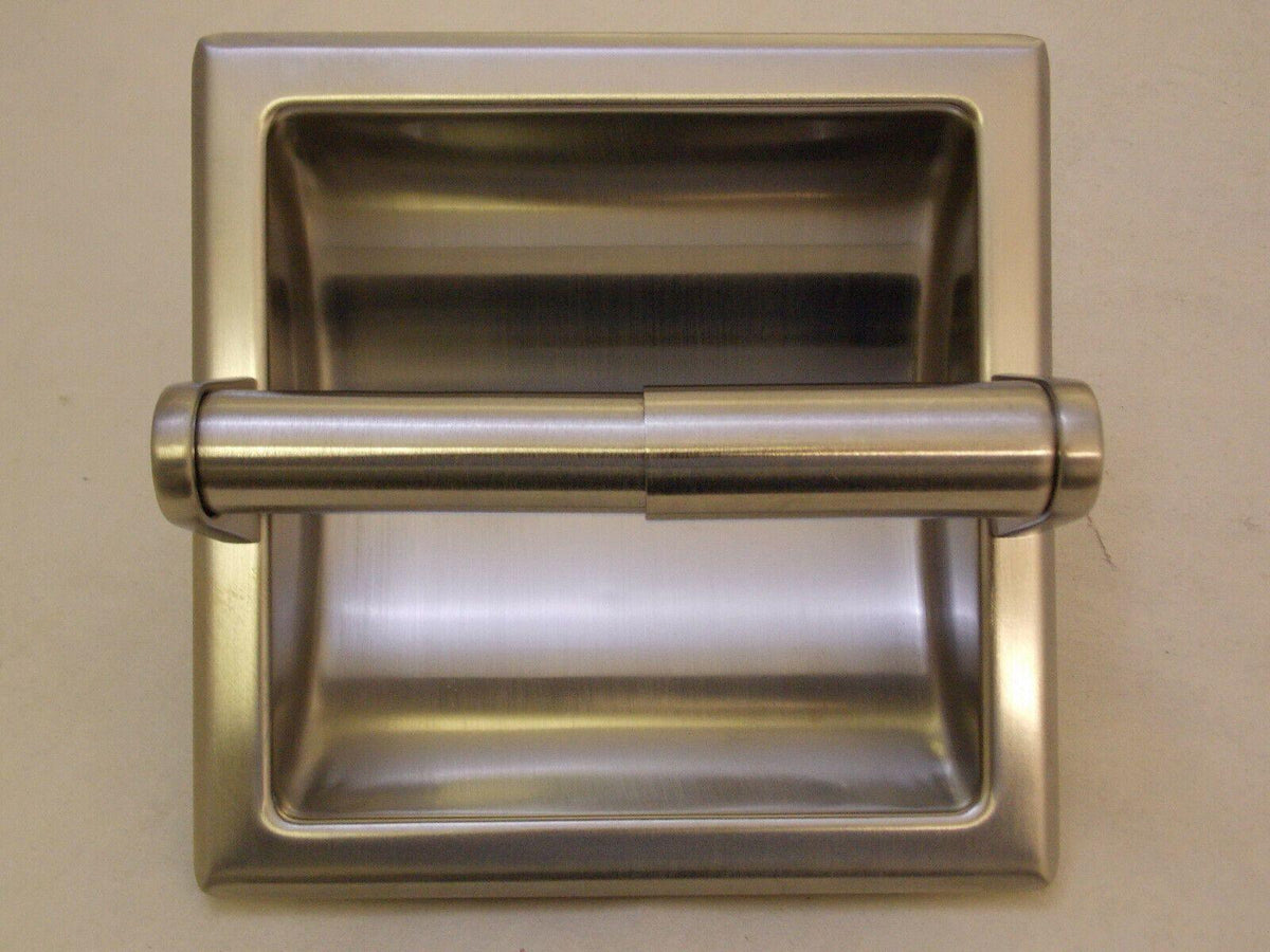 Altmans 924XSN Recessed Toilet Paper/Tissue Holder in Satin Nickel