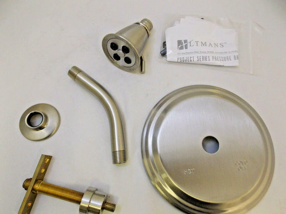 Discount clearance closeout open box and discontinued altmans Faucets , Shower , Plumbing Fixtures and Parts | ALTMANS Rochdale Collection ROT42XBN Shower Trim Only W/O Handle Brushed Nickel