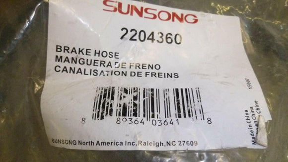 Discount clearance closeout open box and discontinued Sunsong North America Auto Parts | Brake Hydraulic Hose Rear Right Sunsong North America 2204360