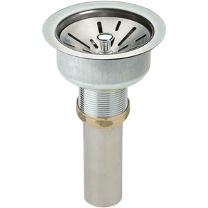 Discount clearance closeout open box and discontinued Elkay Faucets , Shower , Plumbing Fixtures and Parts | Elkay LK35 3-1/2" Stainless Steel Body Basket Strainer Basket and Tail Piece