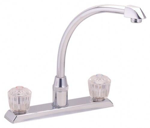 Discount clearance closeout open box and discontinued elkay Faucets , Shower , Plumbing Fixtures and Parts | ELKAY LKDA2440 chrome two handle washerless kitchen faucet