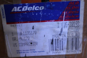 Discount clearance closeout open box and discontinued AC Delco Auto Parts | GM ACDelco Genuine OEM 1135170 Compressor