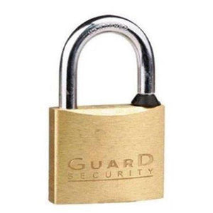 Discount clearance closeout open box and discontinued Guard Security Hardware | Guard Security Padlock Solid Brass 1-1/2" Kd Standard Shackle Padlock