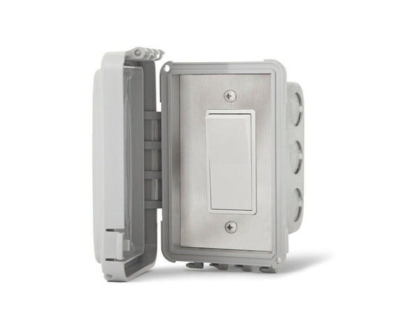 Discount clearance closeout open box and discontinued Infratech HVAC | Infratech Single Duplex Switch Flush Mount and Gang Box 14-4310