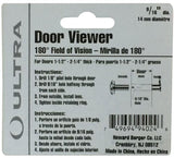 Discount clearance closeout open box and discontinued Rental HQ | Lot of X 25 - Ultra Hardware 9/16" 180 degree ORB door viewer $25.00
