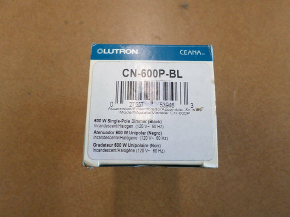 Discount clearance closeout open box and discontinued Lutron | Lutron Ceana CN-600P-BL 600W Single-Pole Dimmer, Black