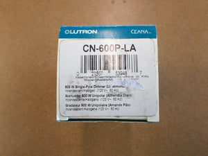 Discount clearance closeout open box and discontinued Lutron | Lutron Ceana CN-600P-LA 600W Single-Pole Dimmer, Light Almond