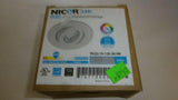 Discount clearance closeout open box and discontinued NICOR Lighting Fixtures | NICOR DLG2-10-120-3K-NK Nickel 2" 3000K Gimbal Adjustable LED Recessed Downlight