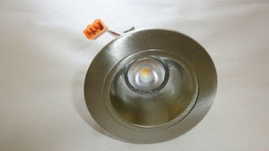 Discount clearance closeout open box and discontinued NICOR Lighting Fixtures | NICOR DLR2-10-120-3K-NK Nickel 2" 3000K LED Recessed Downlight