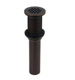 Discount clearance closeout open box and discontinued Pfister Faucets , Shower , Plumbing Fixtures and Parts | Pfister T47-9GSU Bathroom Sink Grid Drain with Overflow Strainer - Rustic Bronze
