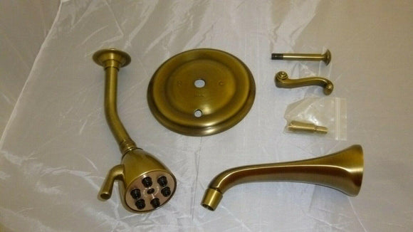 Discount clearance closeout open box and discontinued Phylrich | Phylrich DPB2102-047 Antique Brass Revere & Savannah Pressure Balance Tub & Show