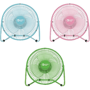 Discount clearance closeout open box and discontinued Comfort Zone Fan | Wholesale Lot of x6 Comfort Zone 8" Dual Powered High Velocity Fan assorted Colors USB/120V
