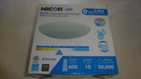 NICOR DLS4-2006-120-4K-WH White 10W 4000K 4" LED Surface Mount Downlight