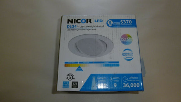 NICOR DLG4-10-120-3K-WH White 4