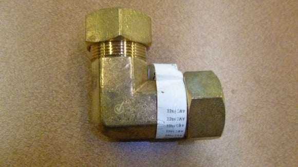 Anderson 750065-14 Coude union pour tube, 90 degrés, 7/8 po, compression, 75 psi, laiton,