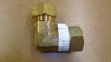 Anderson 750065-14 Tube Union Elbow, 90 deg, 7/8 in, Compression, 75 psi, Brass,