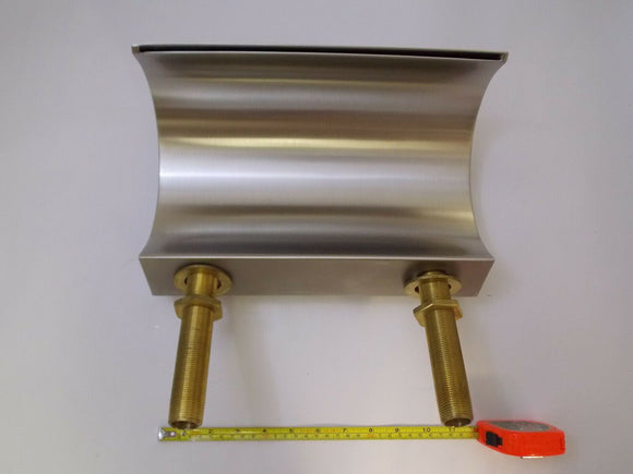 Andre Collection Waterfall Hydro-Flow Roman Deck/Tub Filler Spout - Satin Nickel