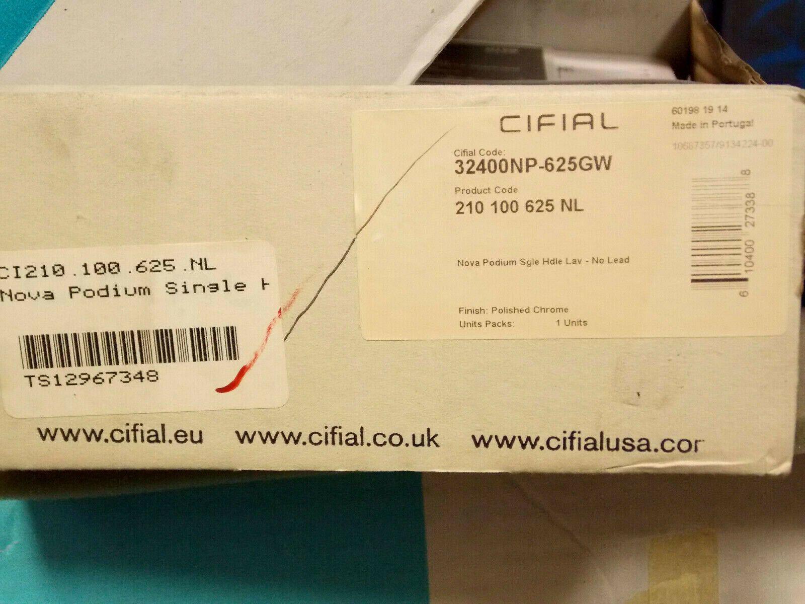 Cifial 210.100.625 Nova Podium Single-handle Bathroom Sink Faucet Polished Chrom