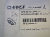 Hansa 5457 0100 3217 Classic 65mm Showerhead Brushed Nickel