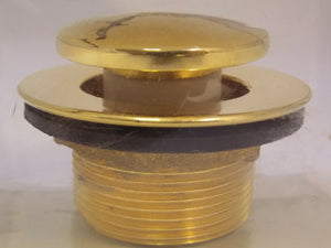 Jaclo 529-PB Toe Control Drain Strainer - Polished Brass