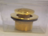Jaclo 529-PB Toe Control Drain Strainer - Polished Brass