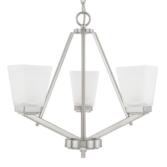 Capital Lighting 414431BN-334 Baxley 3 Light Chandelier - Brushed Nickel