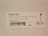Jaclo  808-SG  Grid Lavatory Drain with Overflow - Satin Gold