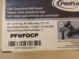 Proflo Light commercial Wall Faucet PFWFDCP - NP 1/2 FPT , Chrome Finish