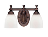 Millennium Lighting 622-RBZ 2-Light Vanity Light, Oil Rubbed Bronze