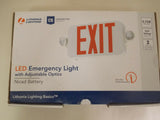 Contratista de iluminación de Lithonia Seleccione Combo de emergencia de salida LED integrada blanca