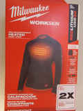 Milwaukee 405B-212X Usb Rechargable Heated Workskin Midweight Base Layer Kit 2X