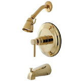 Kingston Brass KB2632DL Concord Tub and Shower Faucet Trim Only , Polished Brass