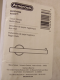 Amerock BH26540MB  Arrondi Single Post Toilet Paper Holder In Matte Black