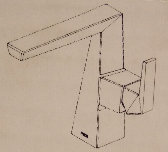 Delta 643-SS-DST Trillian Single Handle Mid-Height Bathroom Faucet in Stainless