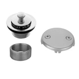 Jaclo 542-SN Lift and Turn Bathtub Drain Strainer with Faceplate in Satin Nickel