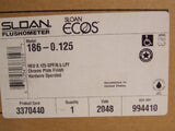 Sloan Touchless Flushometer 186-0.125 ECOS HW Egos .125 GPF  , Chrome