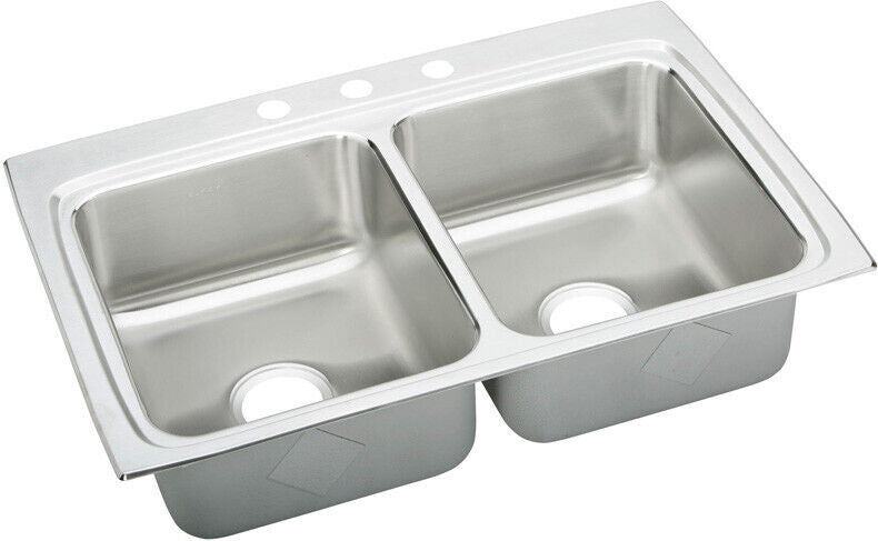 Elkay LRAD3322653 Lustertone ADA Kitchen Sink 33