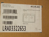 Elkay LRAD3322653 Lustertone Ada Fregadero de cocina 33 "x22" x 6-1/2 ", acero inoxidable