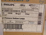 Philips SON 250W E39 ED58 CL High Pressure Sodium Light Bulbs (Case of 12)