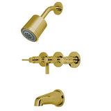 Kingston Brass KBX8132NDL Nuvo Fusion Tub and Shower Faucet , Polished Brass