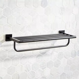 Signature Hardware SHHBRKMB Hibiscus Towel Rack  SH446836 - Matte Black