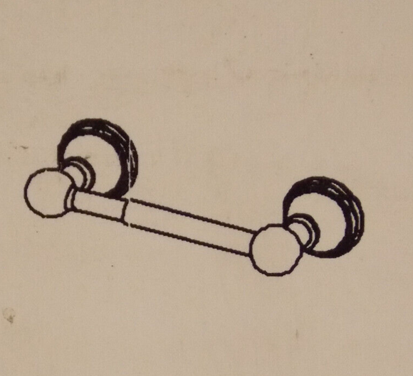 DXV Ashbee 2-Post Brass Toilet Paper Holder D35101230.144 , Brushed Nickel