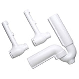 Zurn Z8946-3-NT PVC Trap Wrap Kit with Offset Drain Trap and 2 Supply Protectors