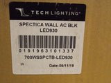Tech Lighting 700WSSPCTB-LED930 Spectica 1-Light 3000K Wall Sconce , Matte Black
