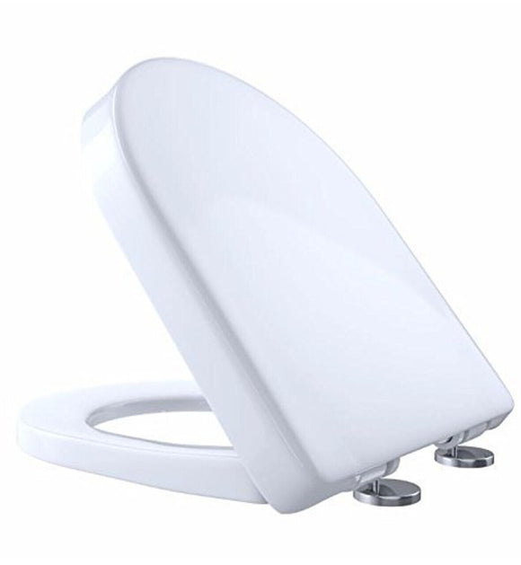 Toto SS117#01 Plastic D-Shape Slow Close Toilet Seat , Cotton White